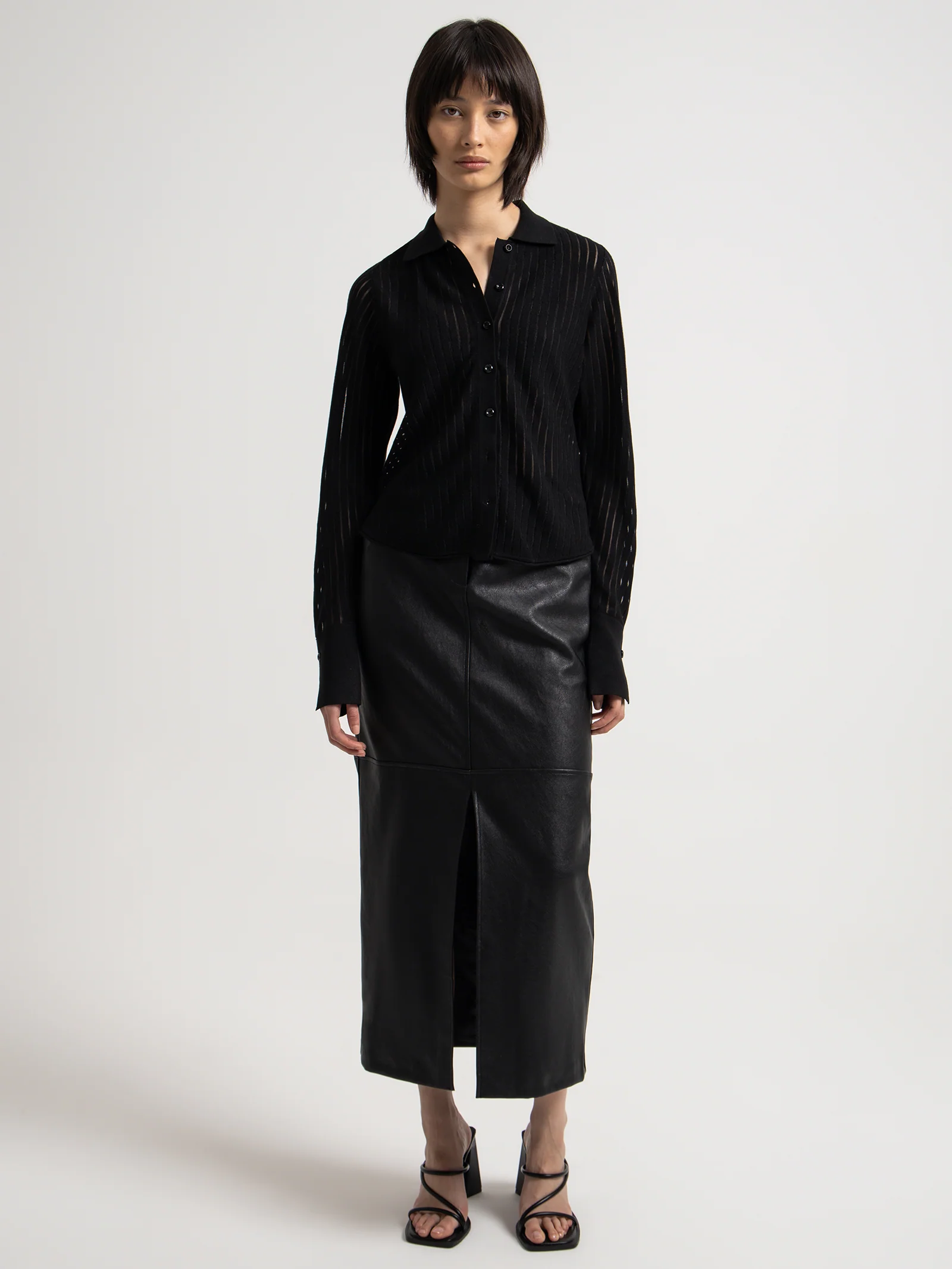 Ascend PU Maxi Skirt