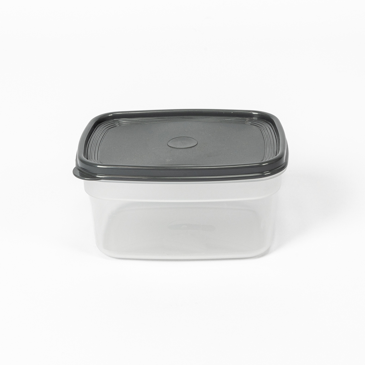 Caixa retangular com tampa cinza 1,7l