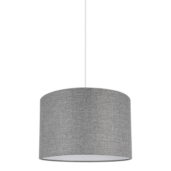 Abat-jour rond gris Ø30cm GoodHome Kpezin