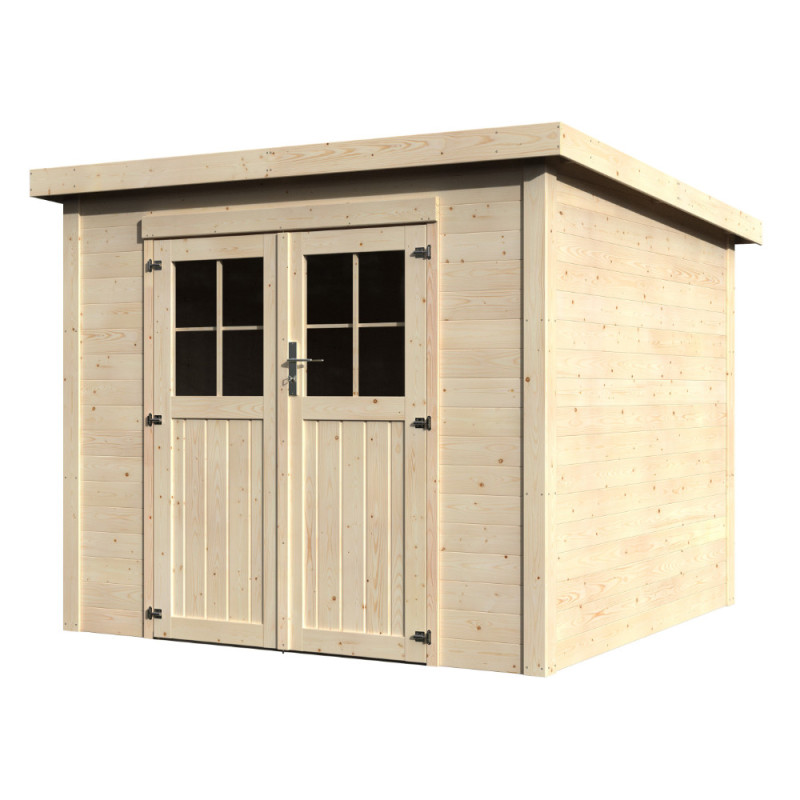 Abri de jardin en bois Talion 19 mm 2,5 x 2,56 m DÉCOR ET JARDIN