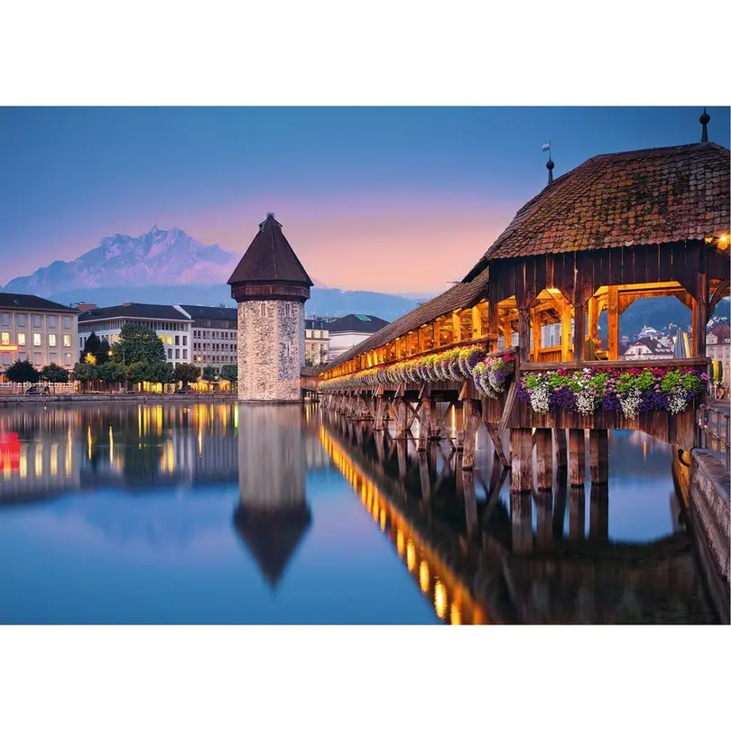 Puzzle 100-teilig Luzern Kapellbrücke