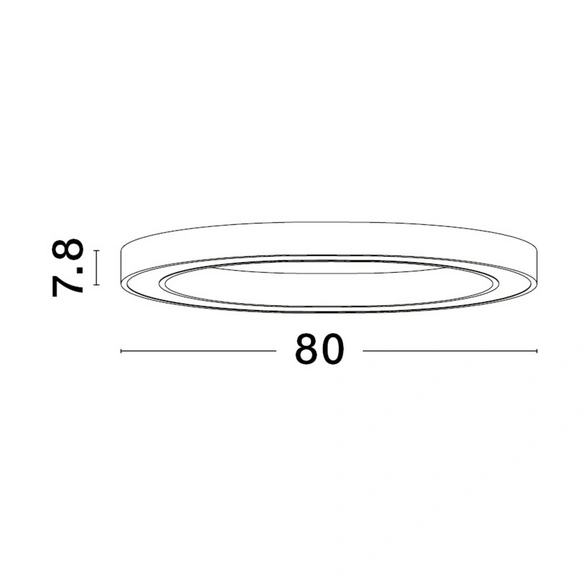 Deckenleuchte »Sting «, LED, 50 W, Höhe: 7,8 cm, schwarz