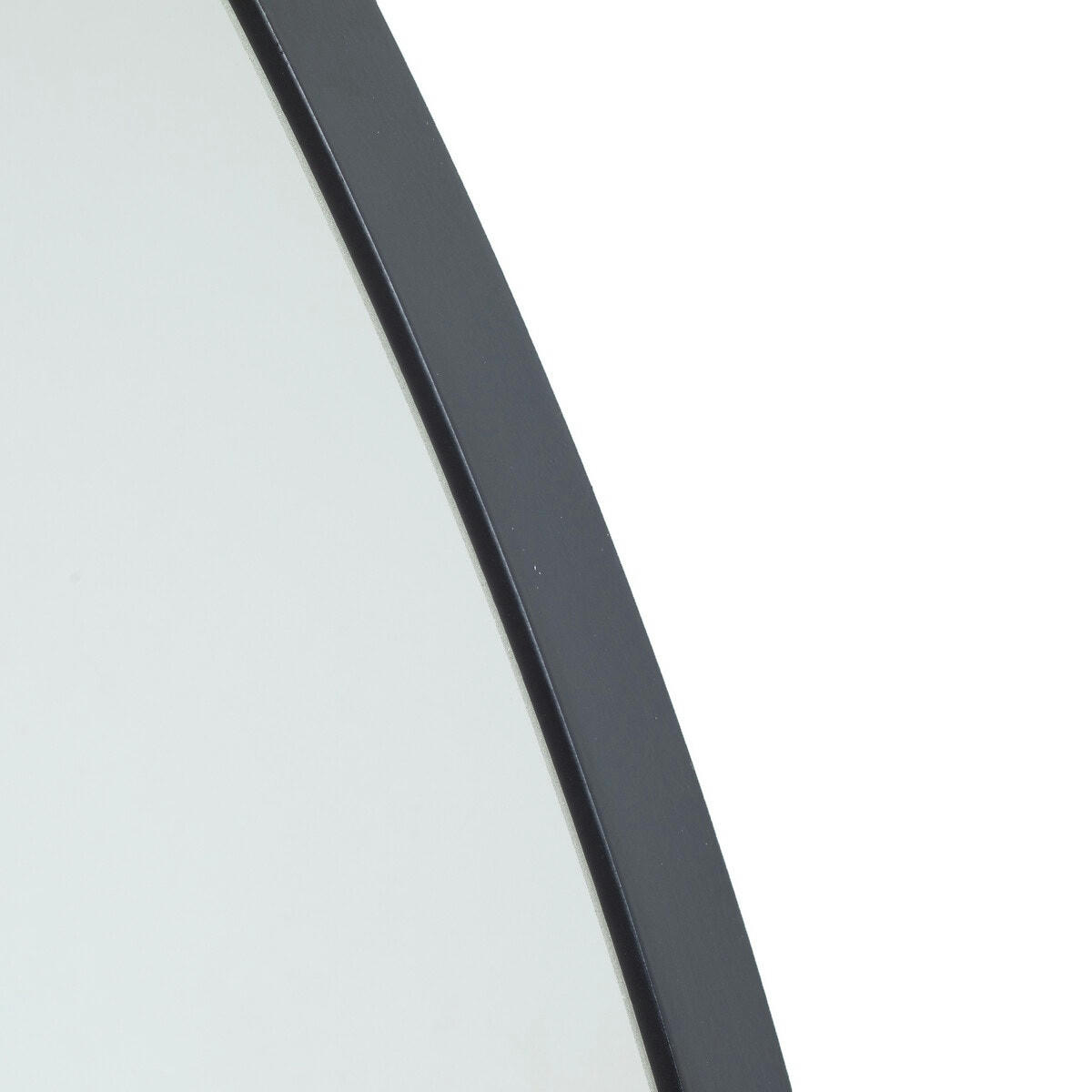 Miroir rond en métal acier Ø90 cm, Iodus