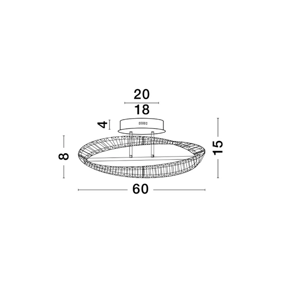 Deckenleuchte »Aurelia «, LED, 35 W, Höhe: 15 cm, goldfarben