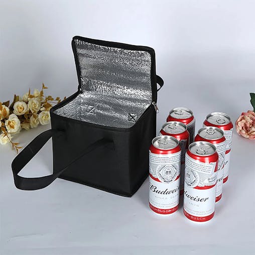 NNEOBA Portable Insulated Lunch Cooler Bag (Black)