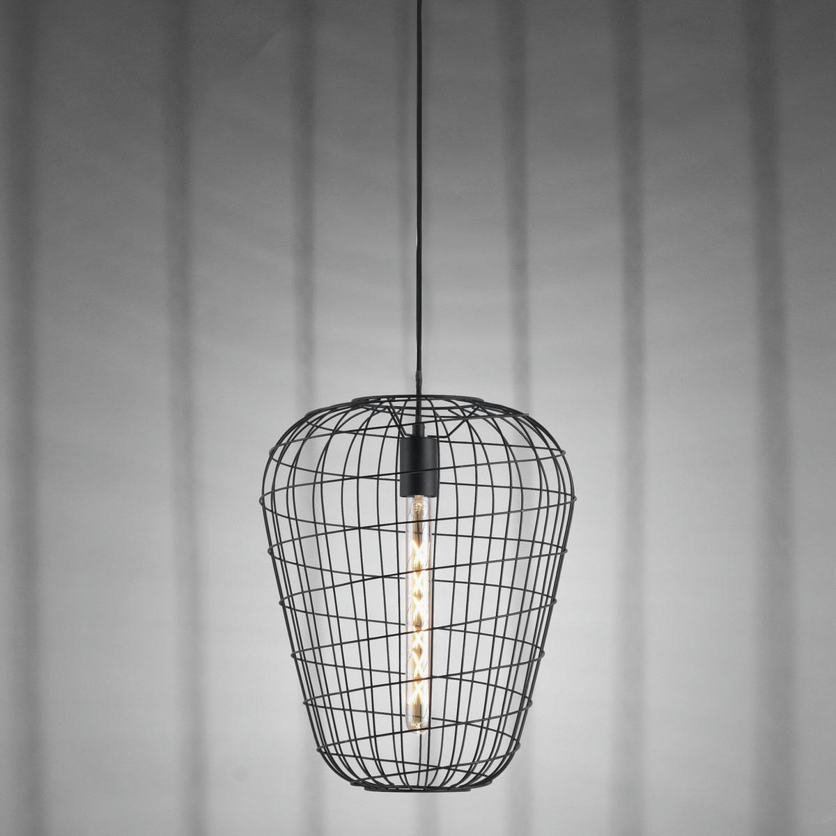 FABIO - Suspension en métal noir