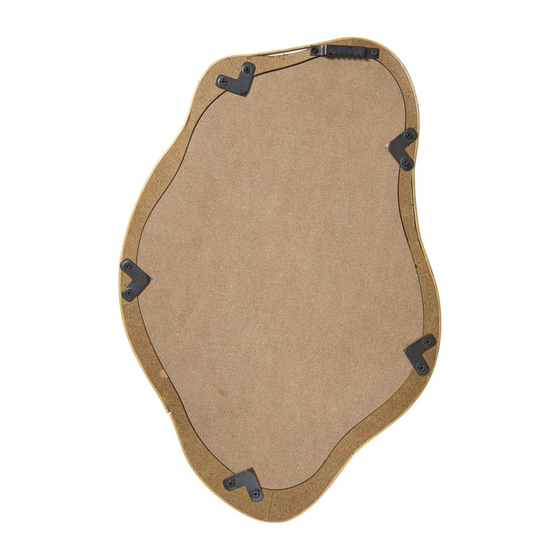 Spiegel rotan organisch - bruin - 32x49 cm