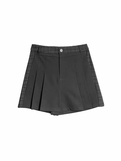 Patchwork Pleats Shorts - 26SDB100D
