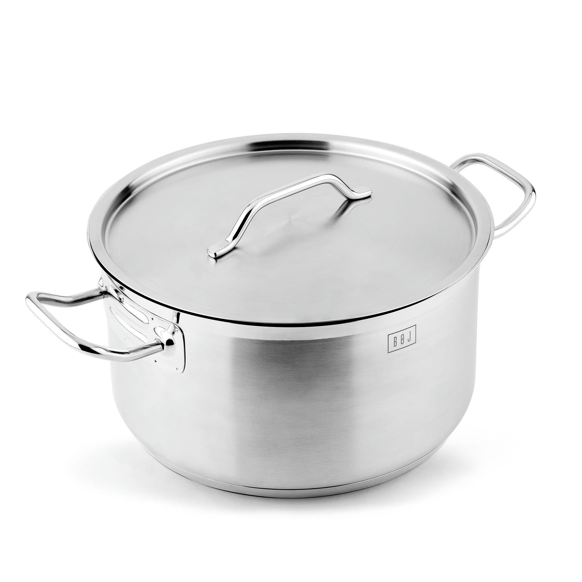 PREMIUM - Marmite avec couvercle en acier inoxydable D24cm