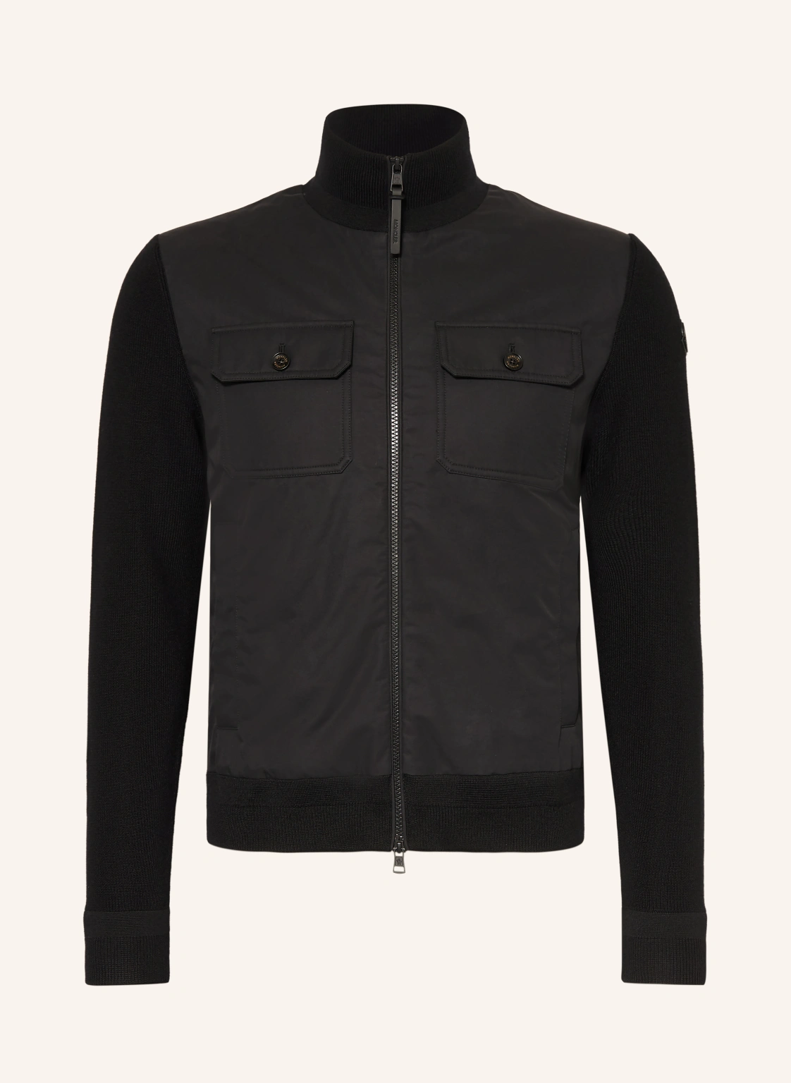 MONCLER Strickjacke im Materialmix