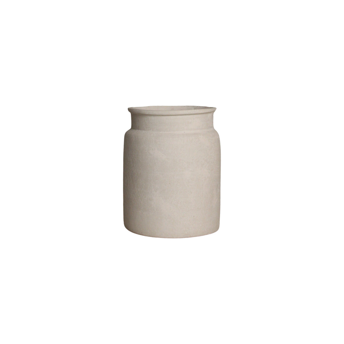 Raw materials vaas Chalk Mandore L - créme - 27,5x27,5x35 cm