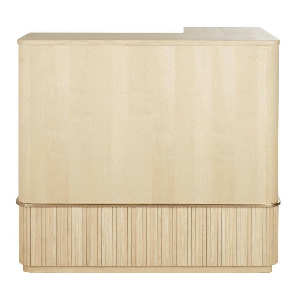 Ormond - Bar 3 étagères avec rangements bouteilles et portes verres