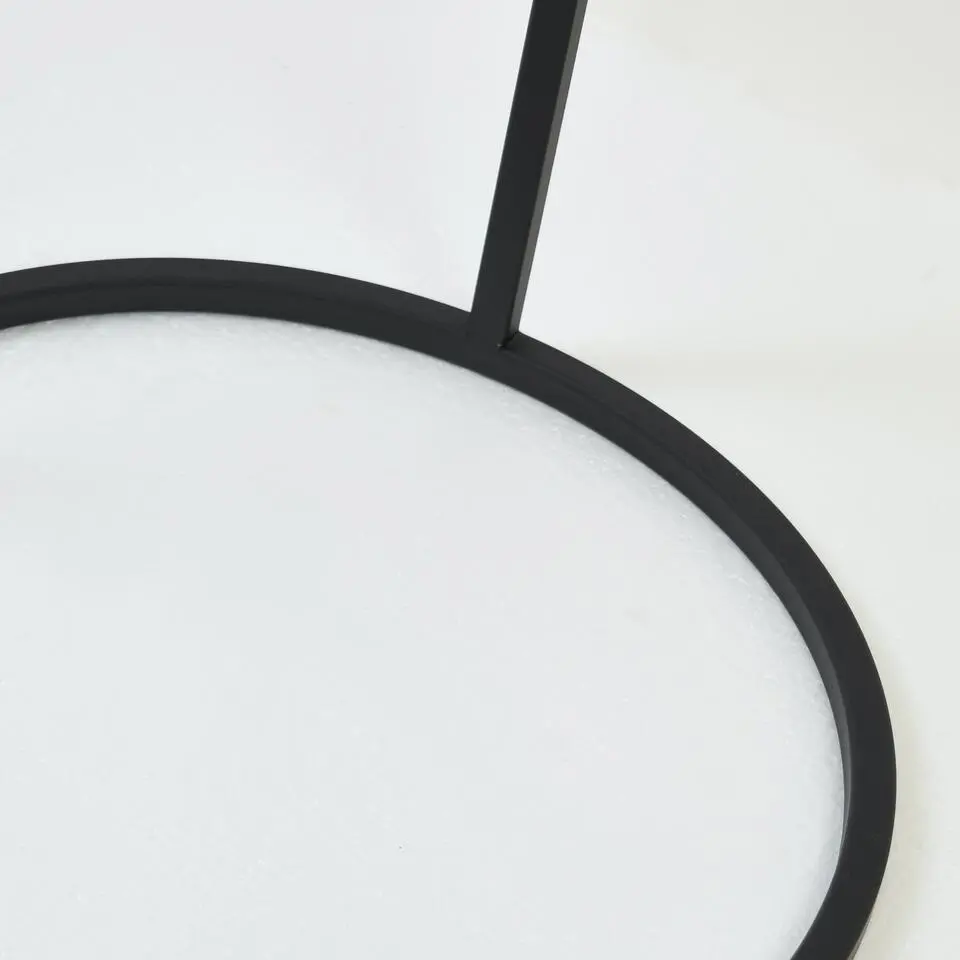 LOFT42 Jimmy Bijzettafel - Metaal - Mat Zwart -35x35x66