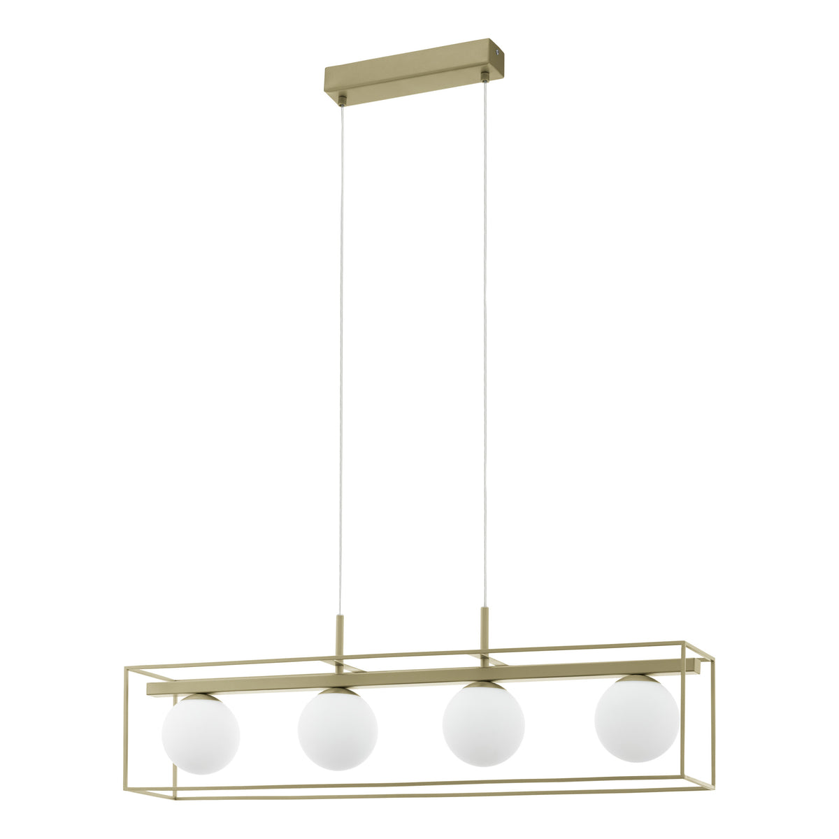 EGLO hanglamp Vallaspra - e14 - 91 cm - goud/wit