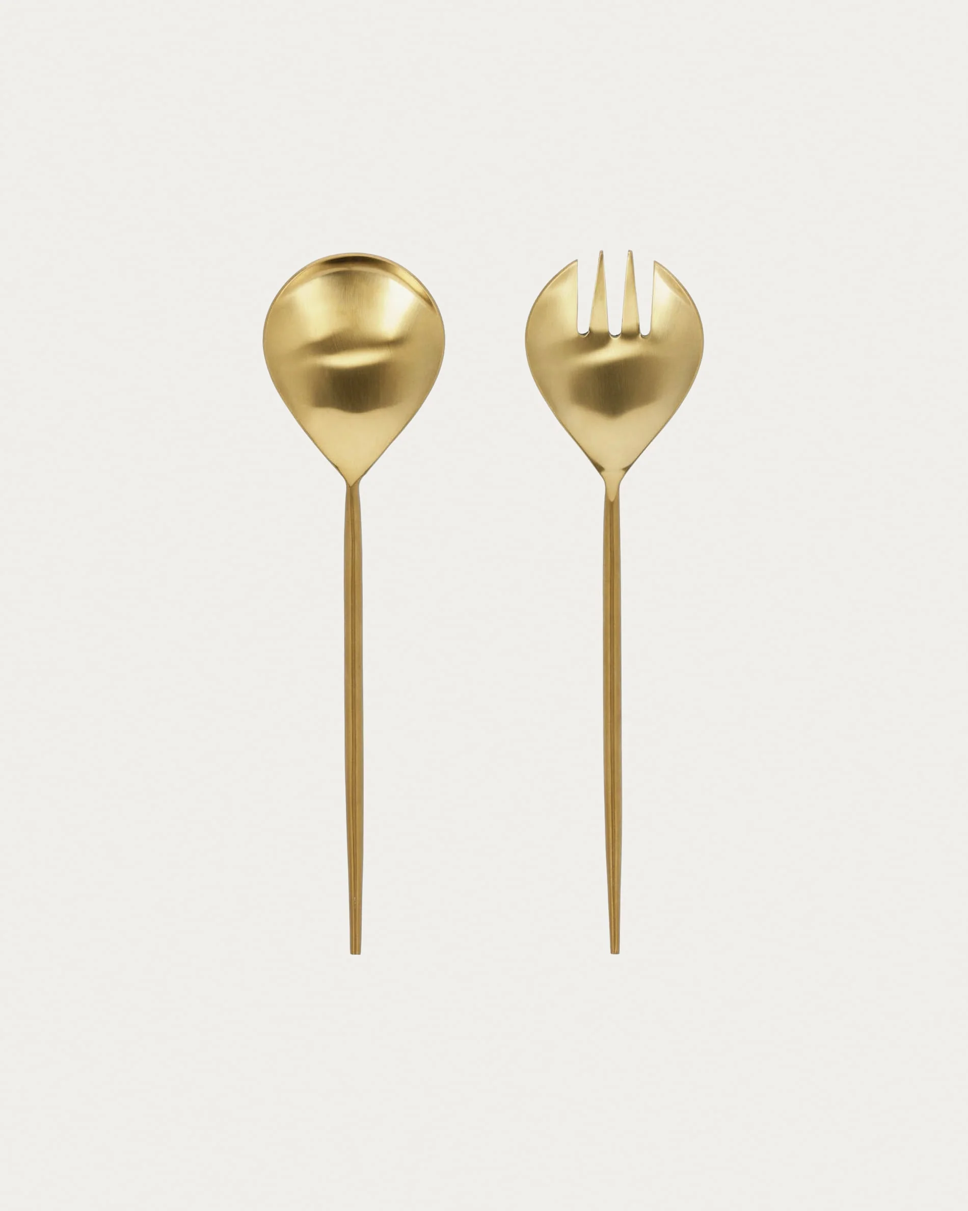 Lite 2-piece cutlery set for salad gold