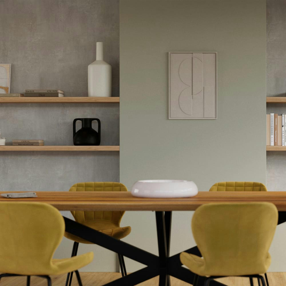 AZELINE - Vase blanc en terre cuite H47cm