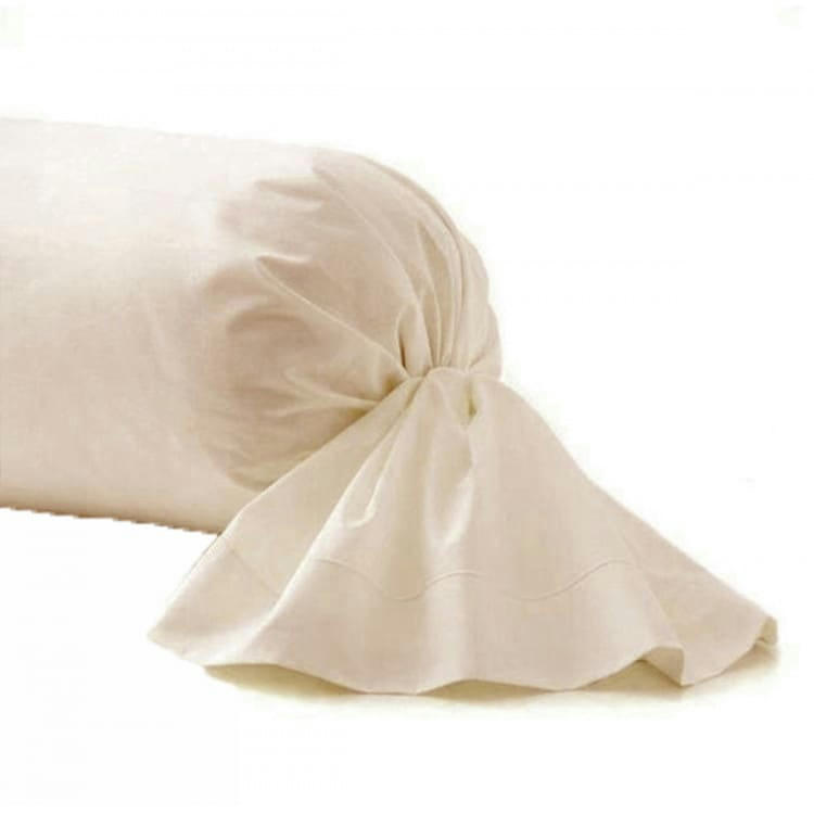 PERCALE MONTELEONE - Taie de traversin en Coton Mastic 40x185 cm