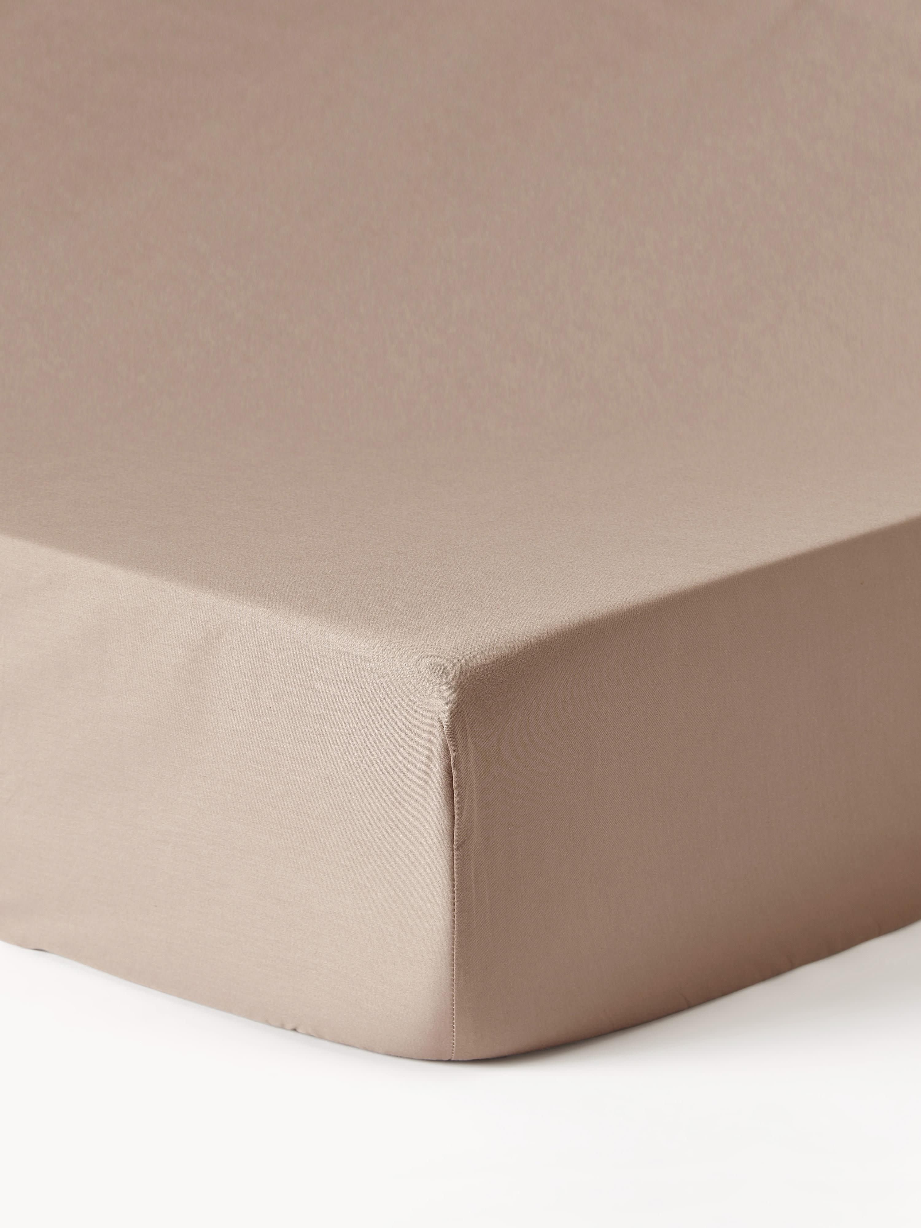 Topper-Spannbettlaken Premium, Baumwollsatin