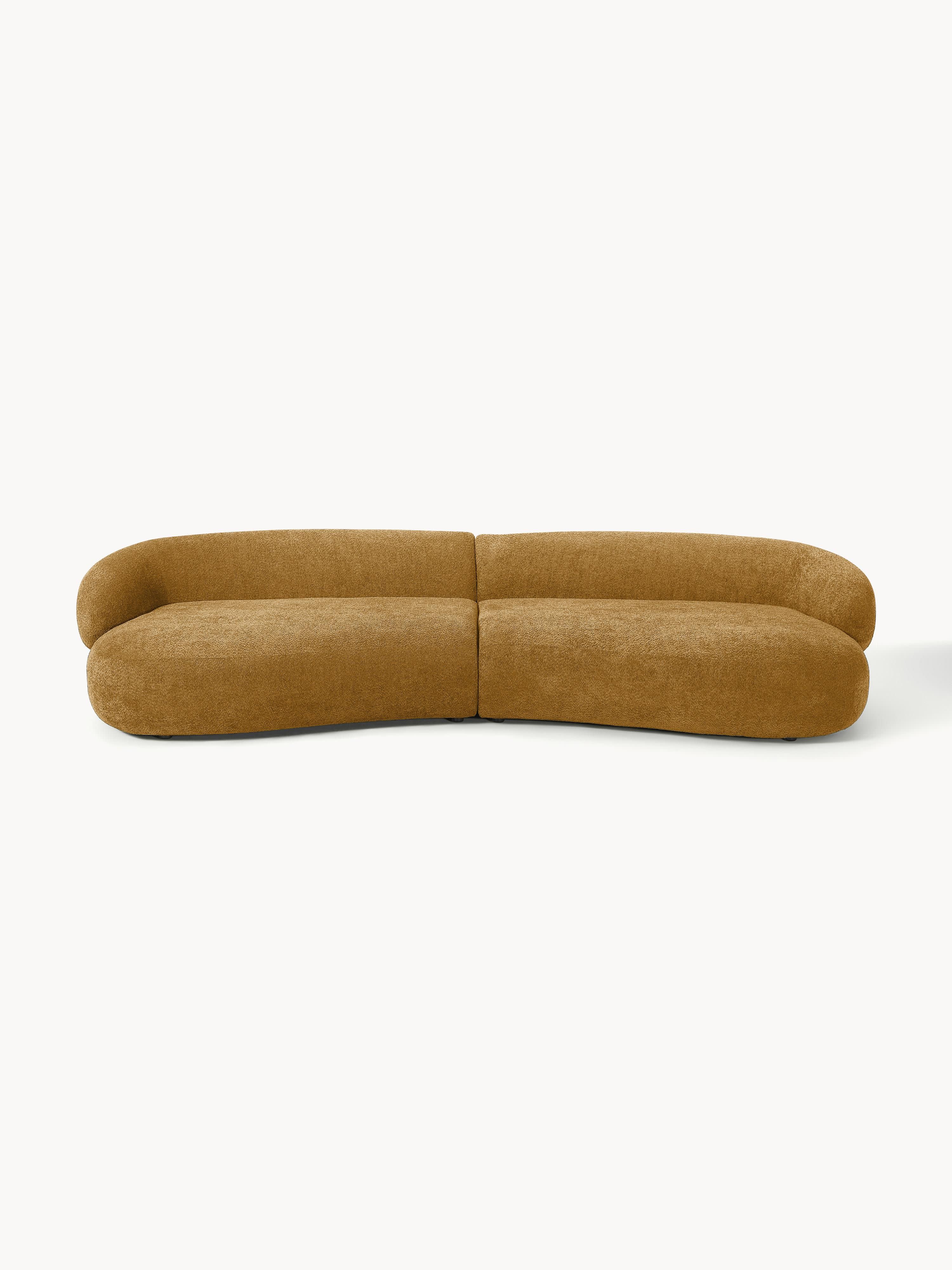 Sofa Alba (4-Sitzer) aus Teddy-Bouclé