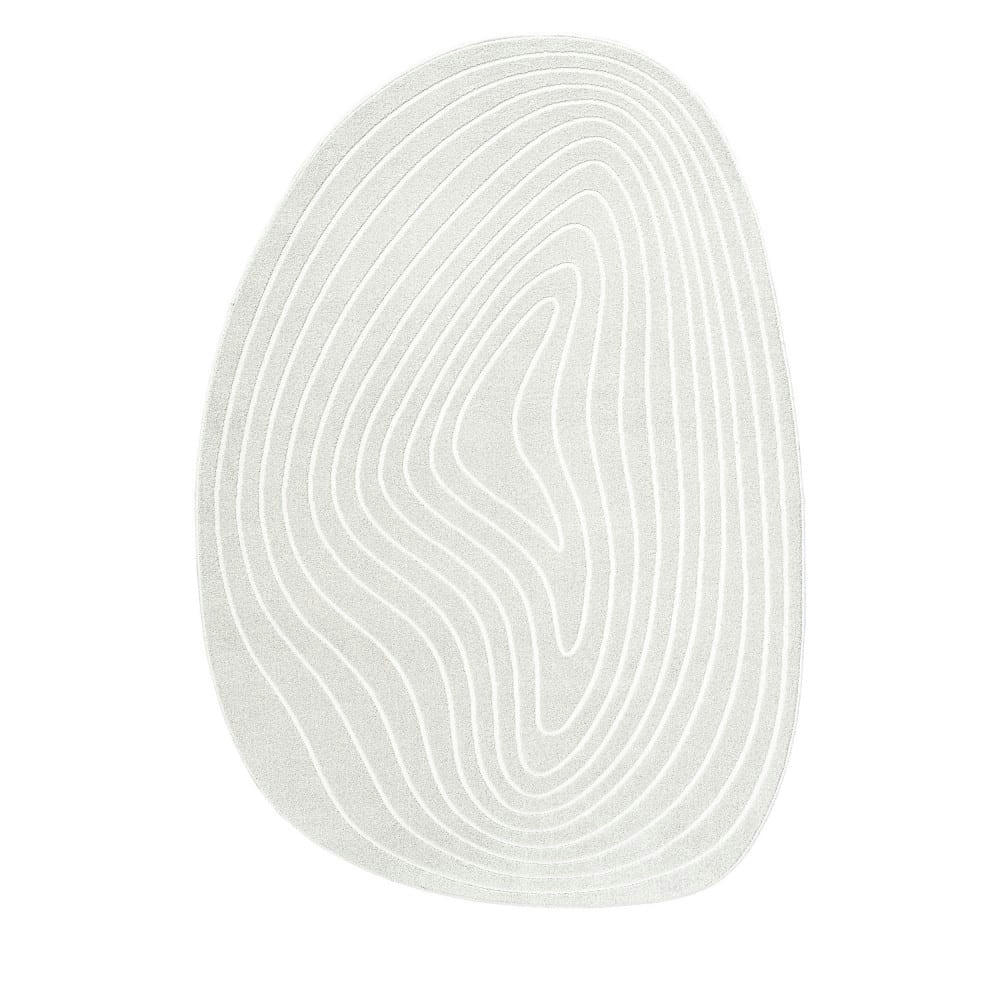 ELLIOTT I - Tapis contemporain de forme organique ecru 200x290 cm