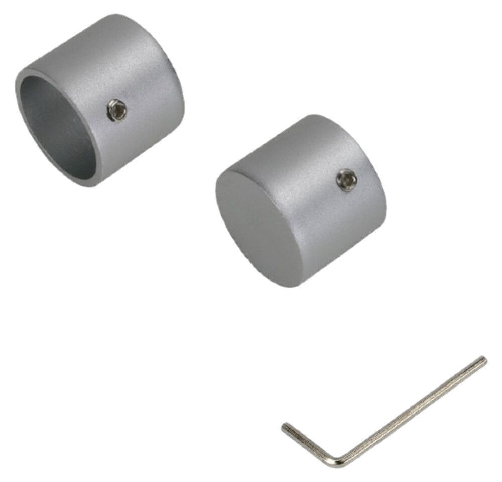 ENDESTYKKE LIEDECO PUR 20 MM 2STK SØLV