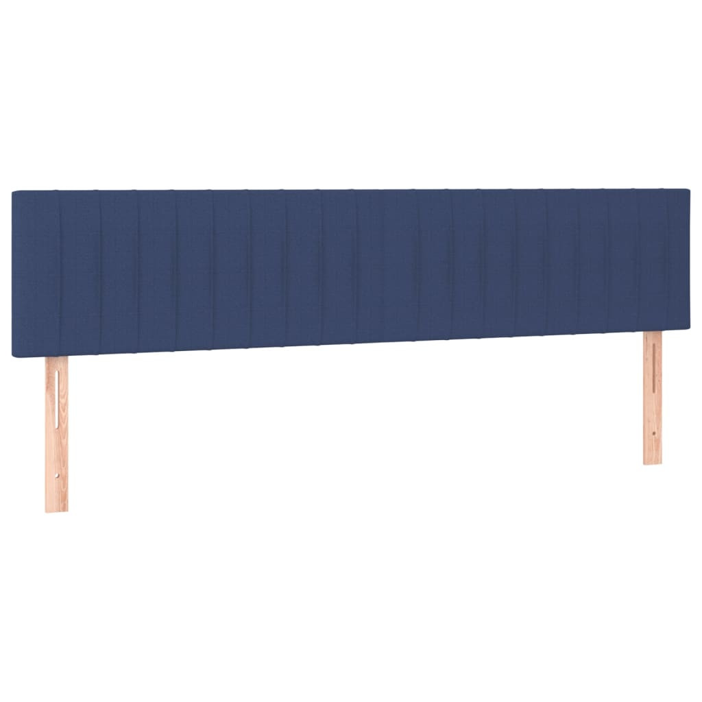 Wezgłowie Niebieski 200 x 5 x 78/88 cm Tkanina vidaXL