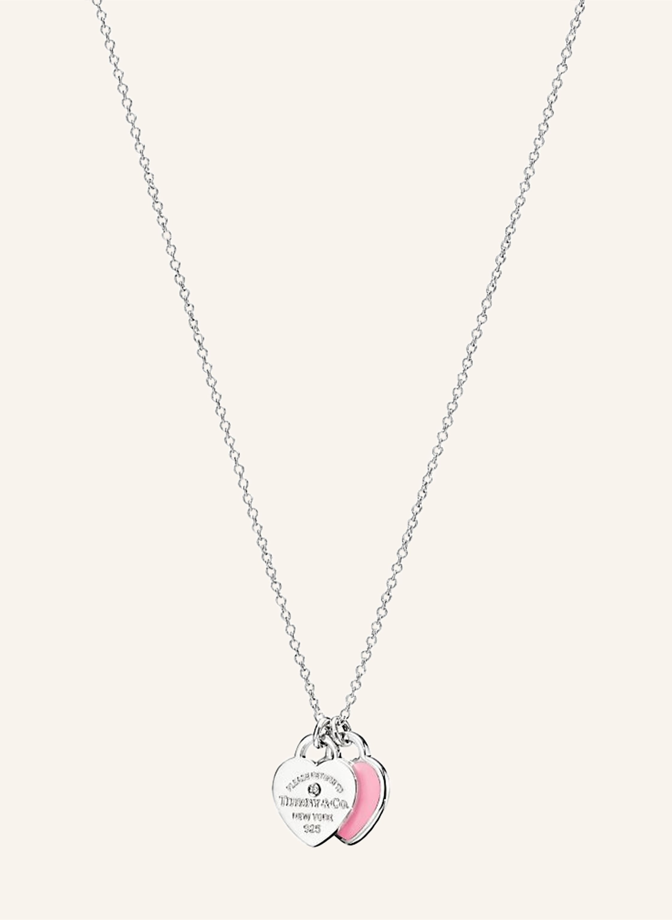 TIFFANY & Co. Halskette RETURN TO TIFFANY™ aus Sterlingsilber mit Diamanten