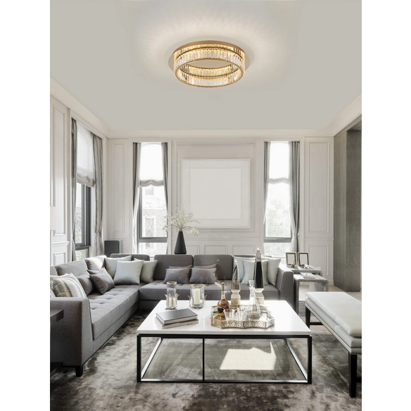 Deckenleuchte »Aurelia«, LED, 41 W, Höhe: 12 cm, goldfarben