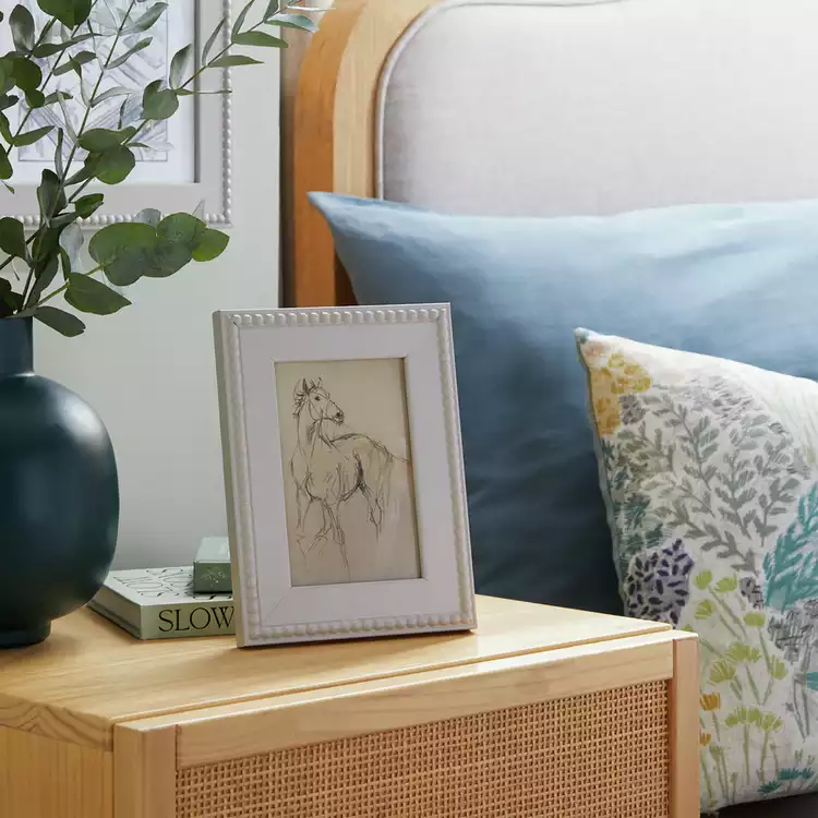 Habitat Beaded Grey Wooden Picture Frame - 5x7"