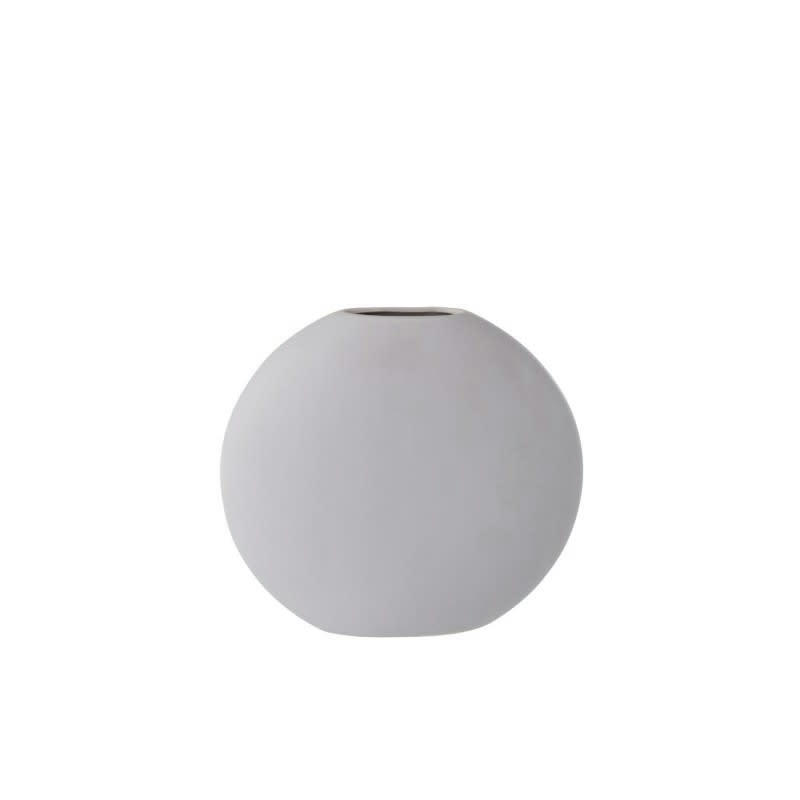 ROND - Vase plat céramique clair H24,5cm