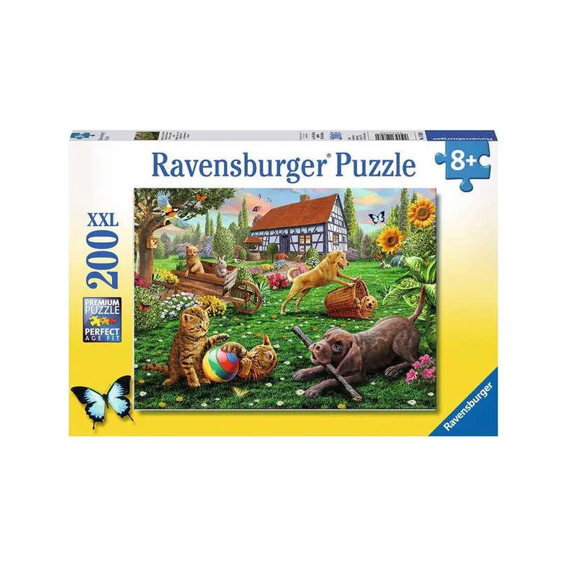 Puzzle 200-teilig Entdecker auf vier Pfoten