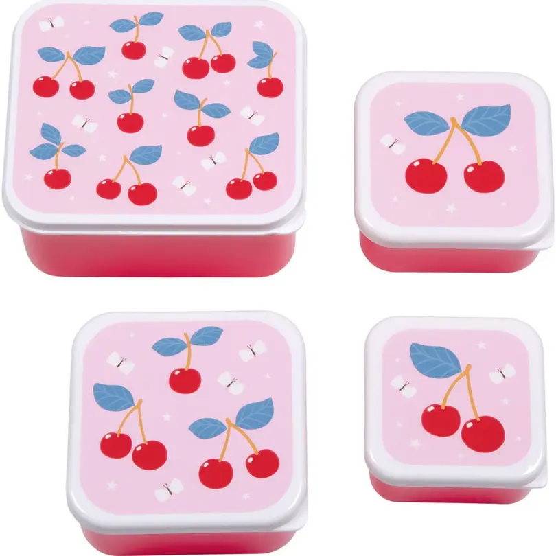 Lunch-Box 4er-Set Cherries