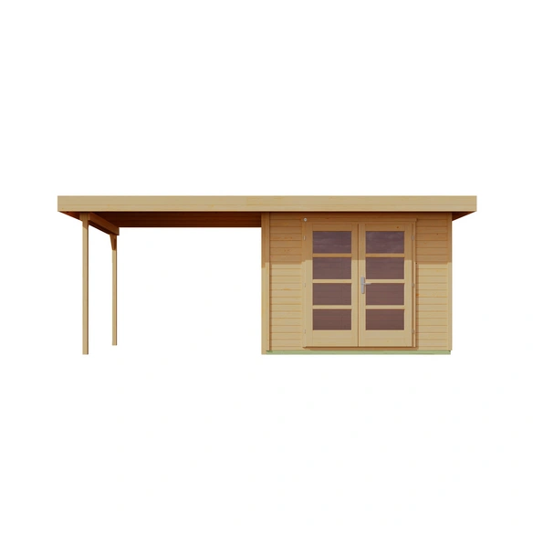 Gartenhaus »126 B Gr.2«, Holz, BxHxT: 645 x 226 x 375 cm (Außenmaße inkl. Dachüberstand)