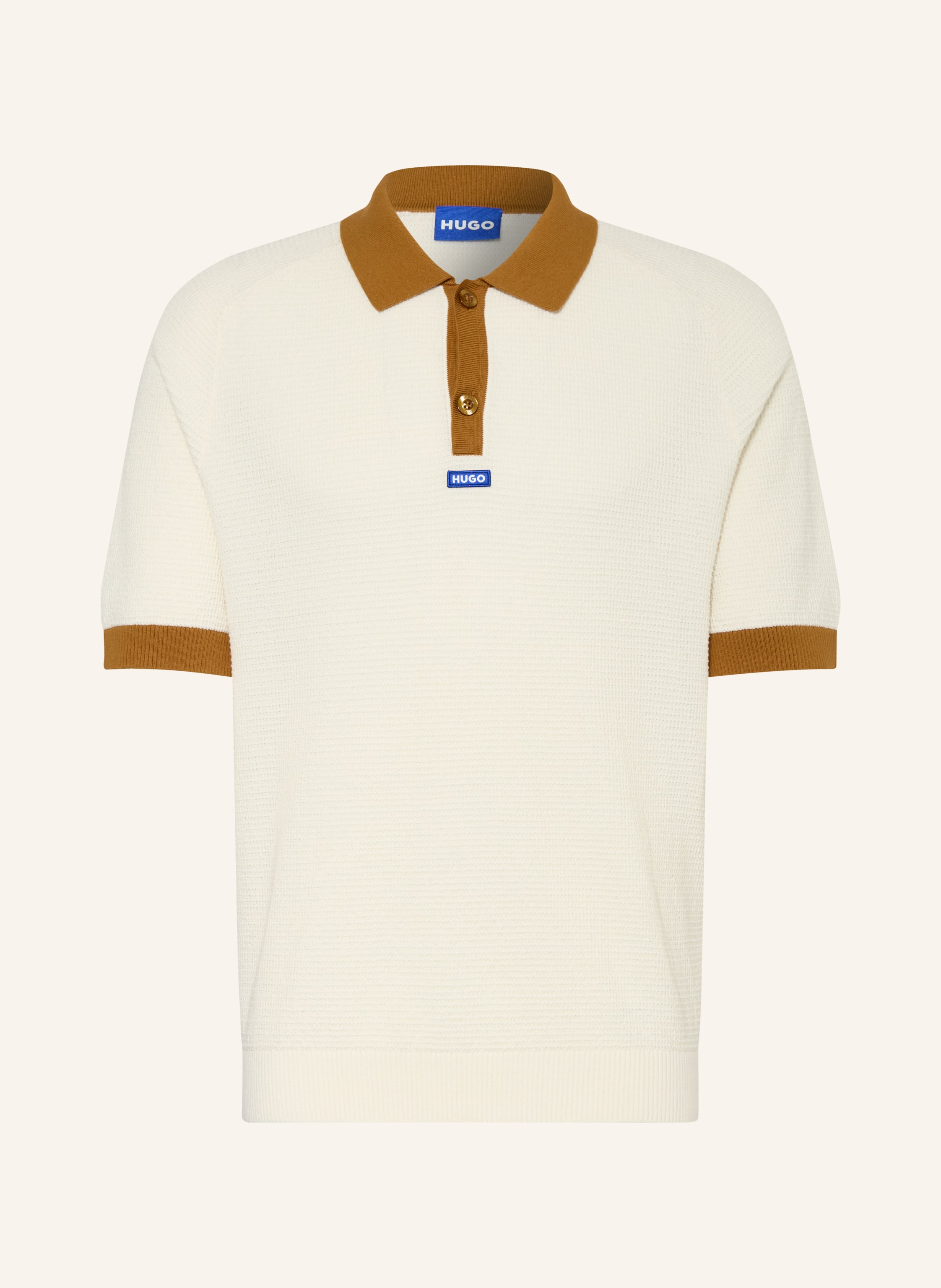 HUGO Strick-Poloshirt SIABLO