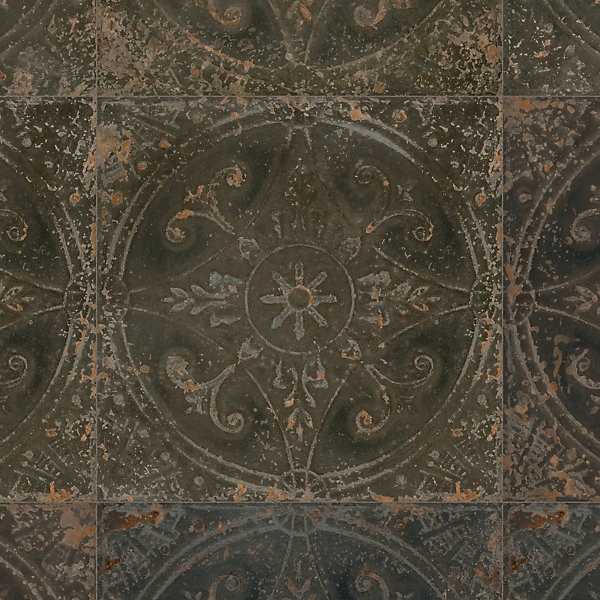 Carrelage Vintage Noir 33x33x0,95 cm Sabratha - Sol et mur intérieur (vendu par carton de 1,09 m²) - RO'MA CARRELAGE