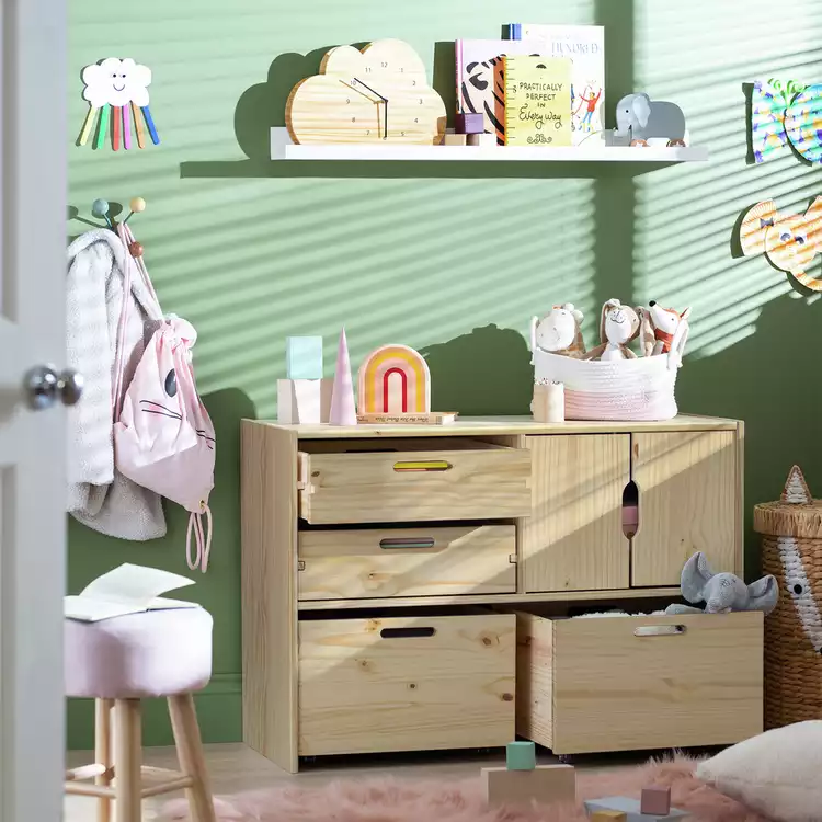 Habitat Kids Rico Double Storage Unit - Pine