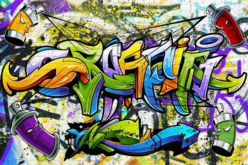 Fototapeta Młodzieżowa Abstrakcyjne Graffiti 90x60cm