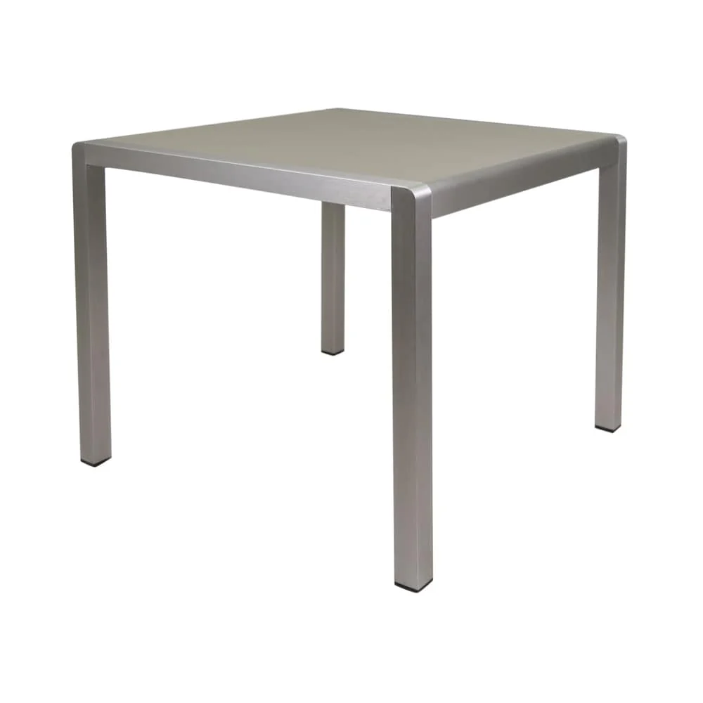 Cape Coral Silver/ Grey Anodized Aluminum Outdoor Dining Table by Christopher Knight Home - 35.00L x 35.00W x 30.00H