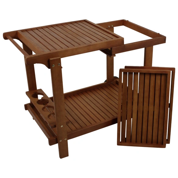 Servierwagen »Hayward«, BxHxT: 100 x 76 x 60 cm, EukalyptusHolz