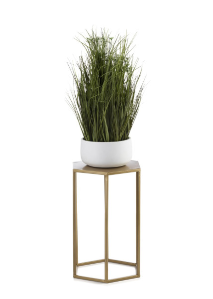 Kwietnik stojący na kwiaty złoty 40 cm GLAM