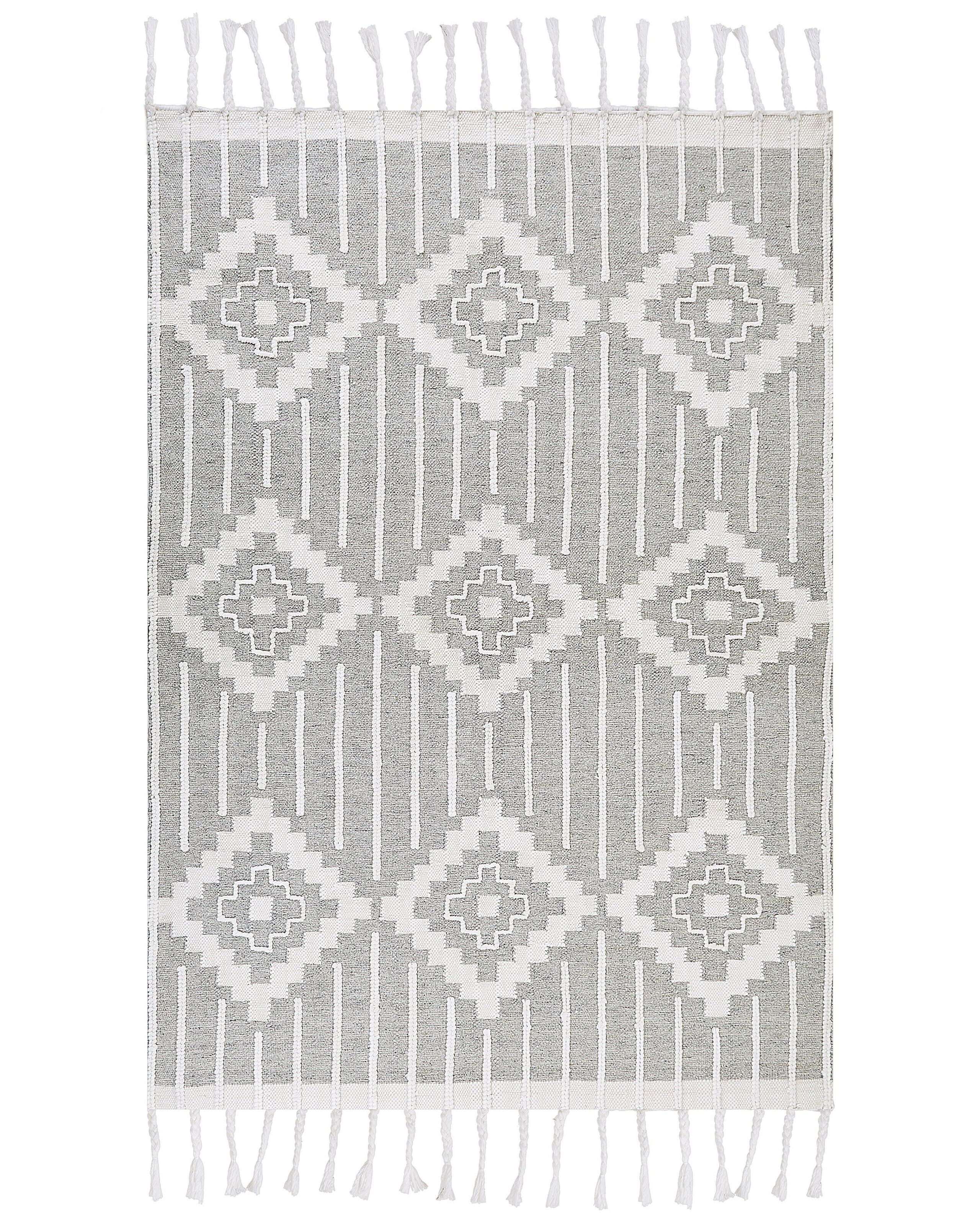 Dywan 160 x 230 cmszaro-biały