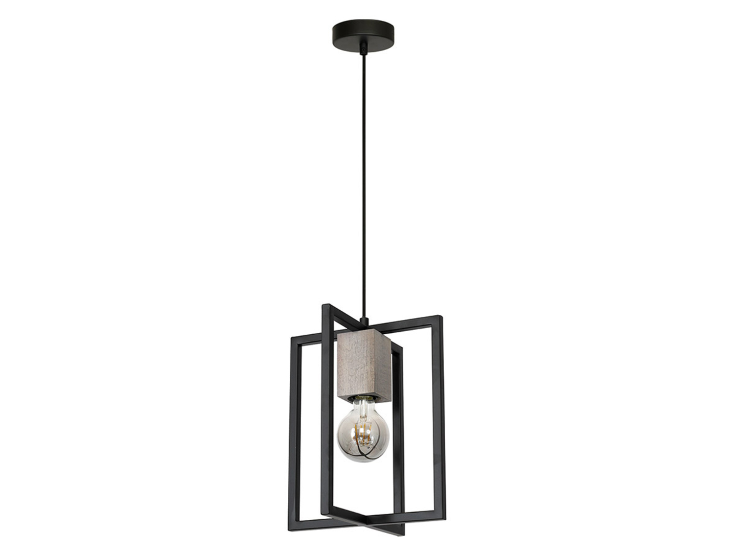Lampa wisząca Ralph metalowa czarna