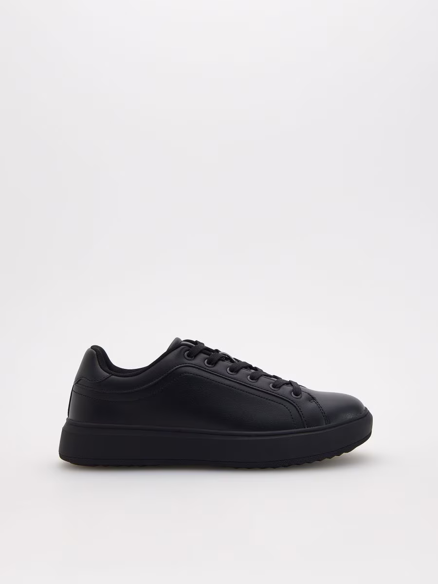 Faux Leather Sneakers