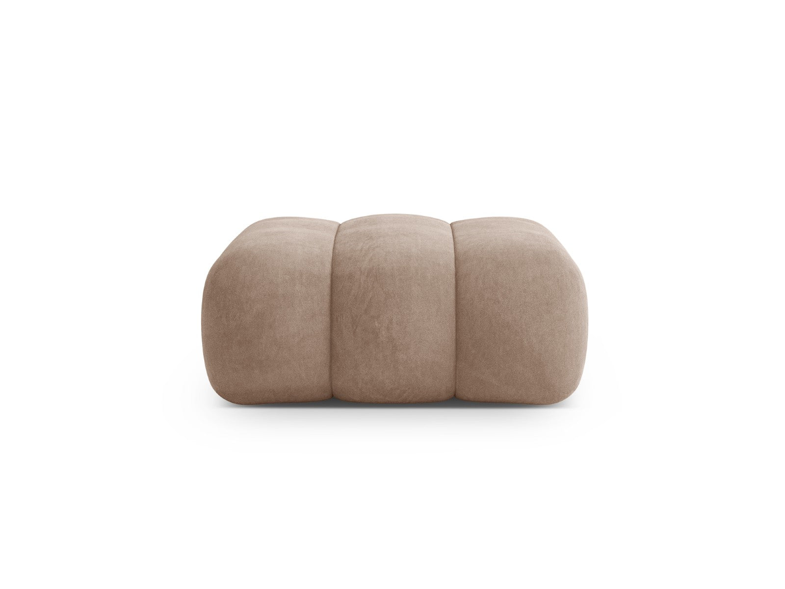 Cosmopolitan Design Poef Koge flueel donkerbeige - 95x95x40cm