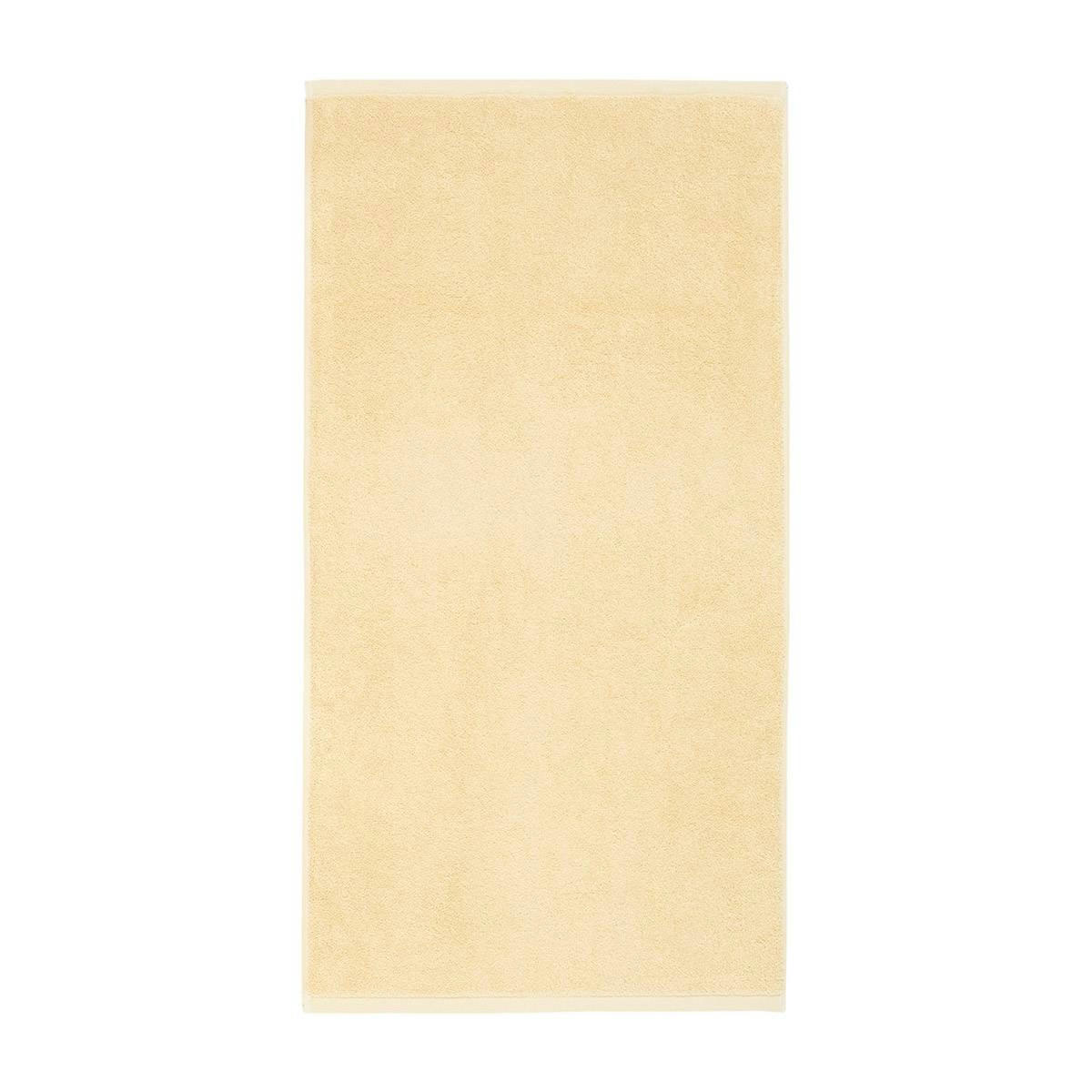 MA DOUCE - Serviette de bain en  coton jaune 50 x 100 cm