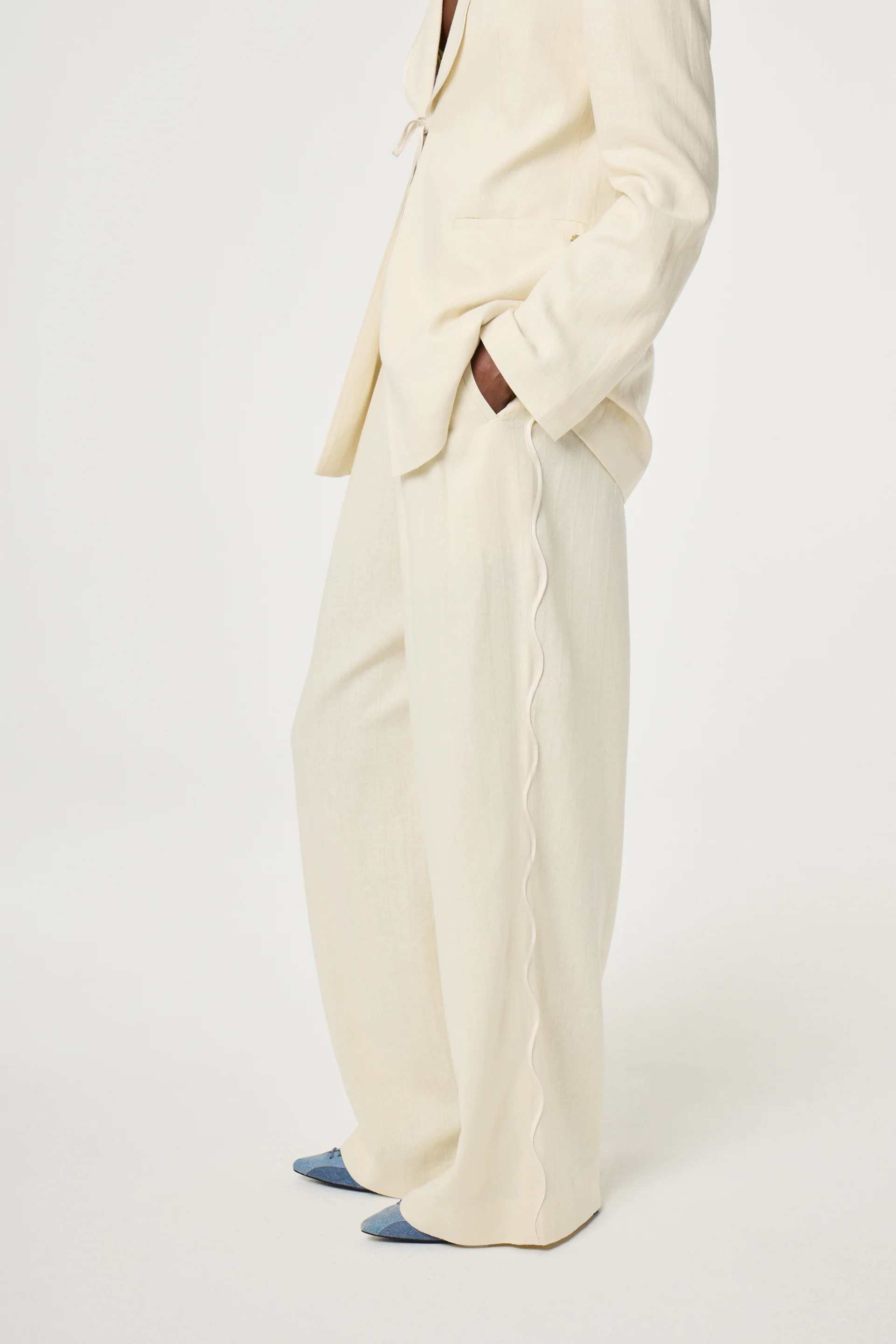 Carlie Trousers | Warm White