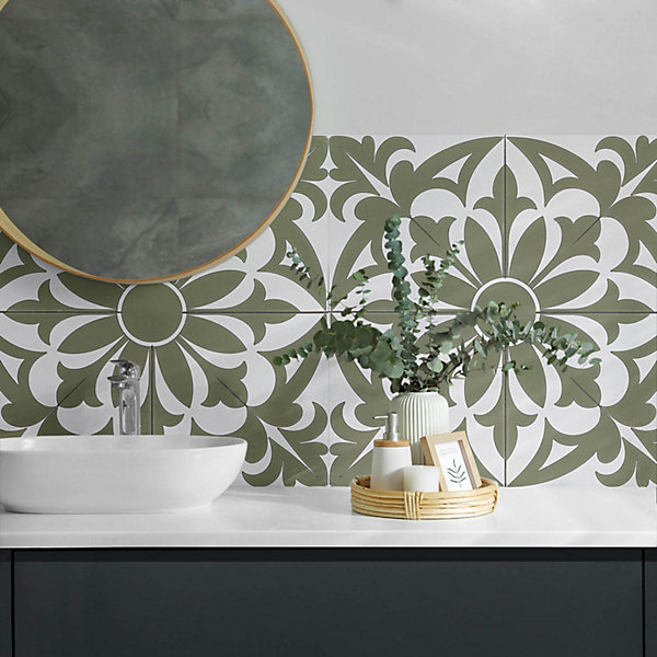 Panneau Décoratif Mural Wallfluent 120x60 cm Motif Géométrique Avec Des Cercles 1 pièce