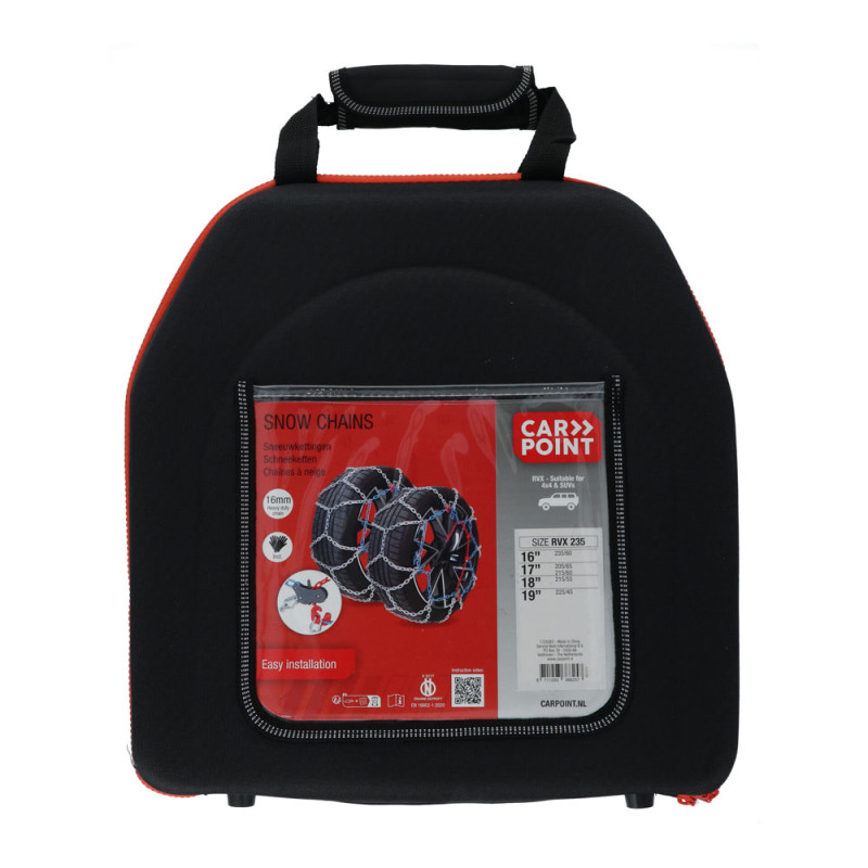 Chaîne à neige RVX-235 16 mm 2 pièces CARPOINT