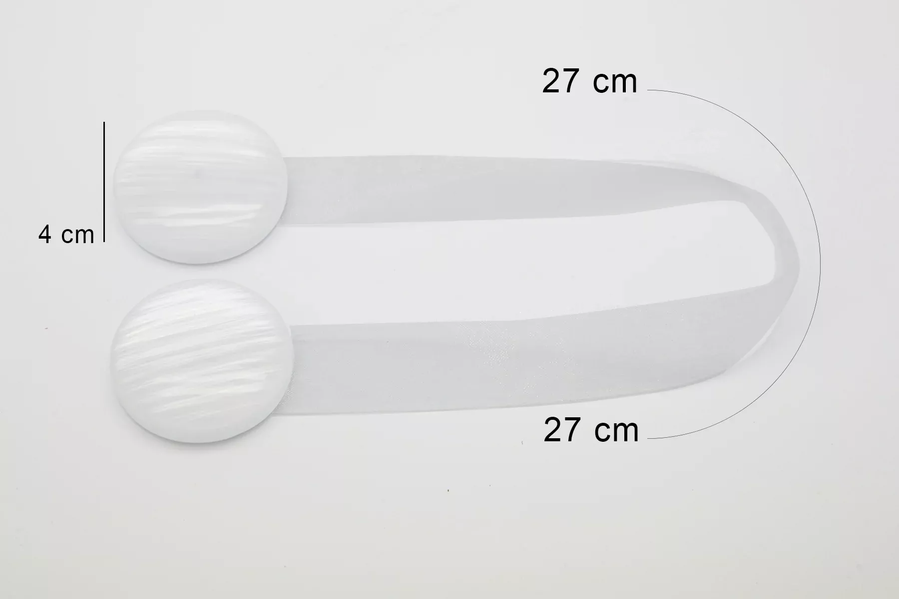 Zestaw 2 sztuk upinaczy do zasłon dekoracyjnych z magnesem