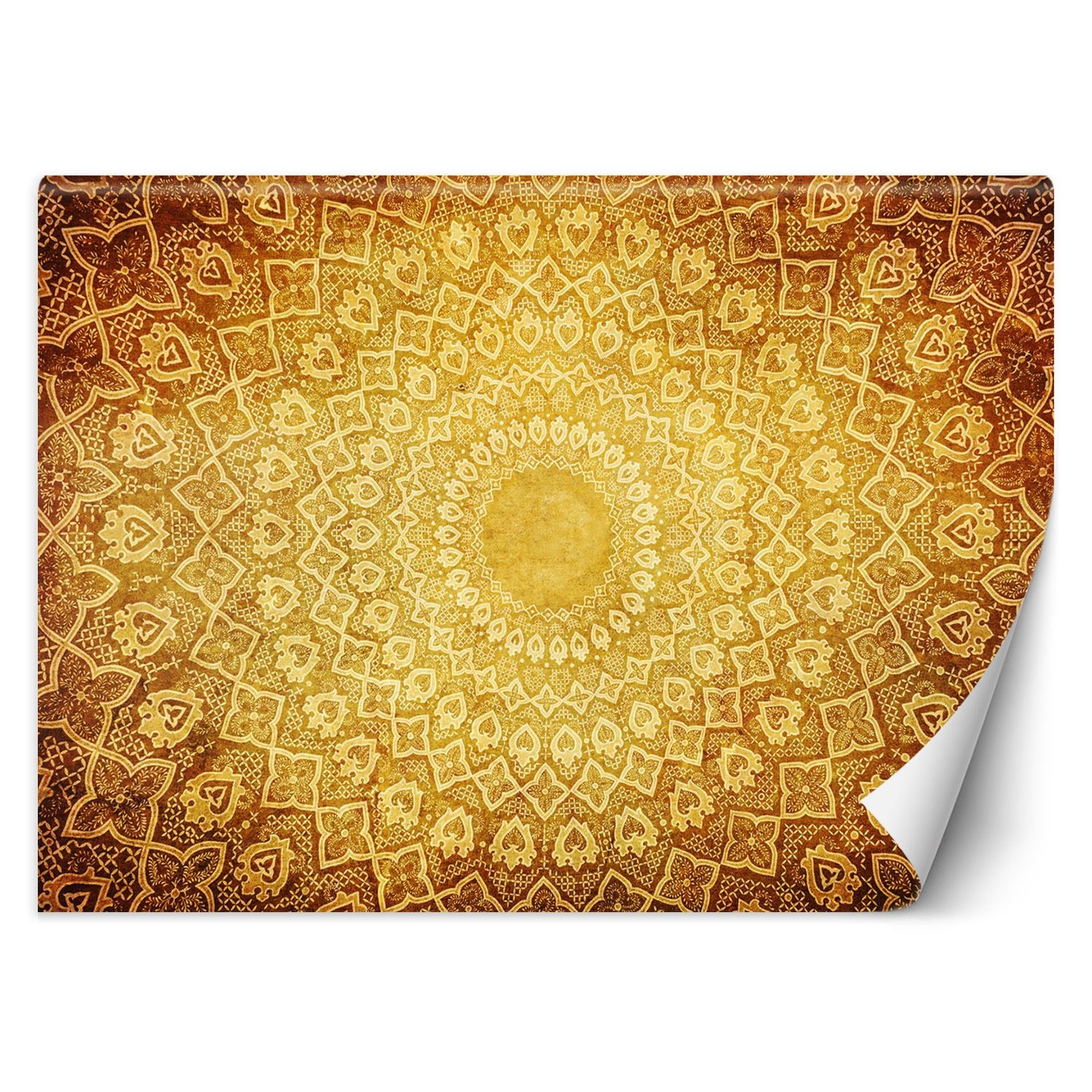 Feeby Fototapeta, Orientalna złota mandala 150x105